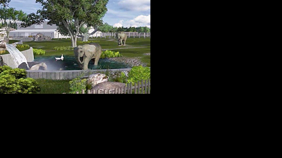 
The new Elephants of the Zambezi River Valley exhibit to be built at the Sedgwick County Zoo is shown in this artist illustration.
