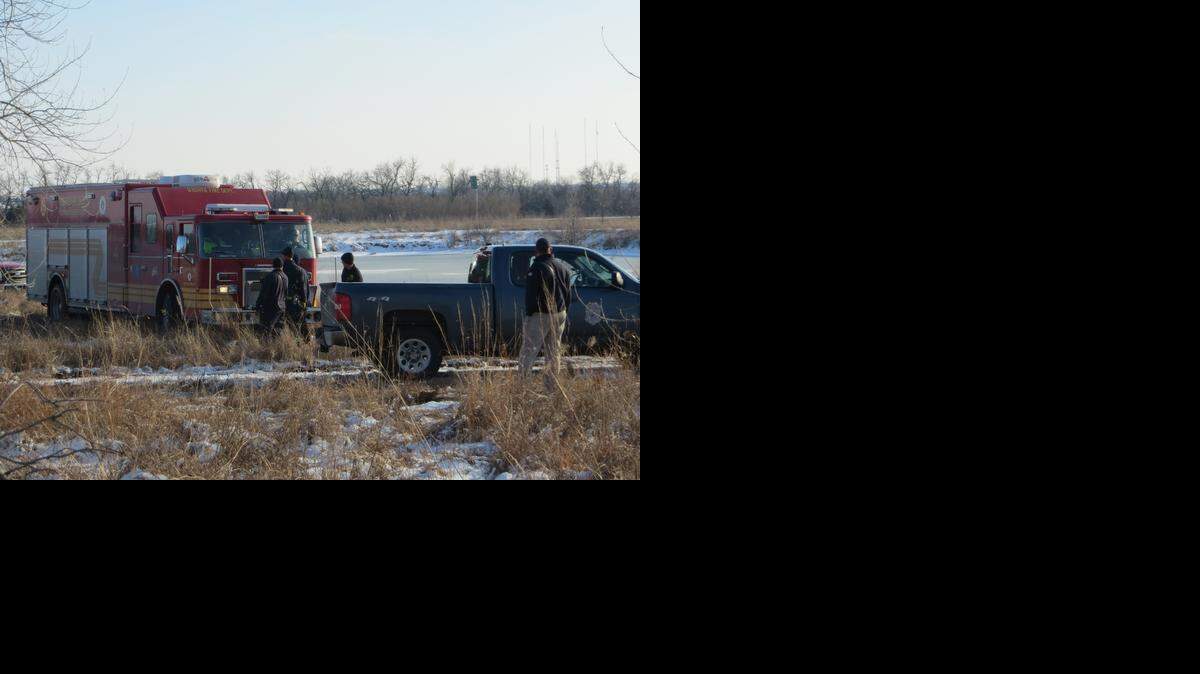 
Emergency crews responded on Sunday to a frozen pond in Chisholm Creek Park in northeast Wichita. They recovered the body of a woman who fell through the ice while trying to retrieve her dog. (March 1, 2015) 

