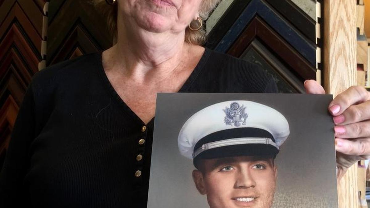Deanna Klenda of Wichita holds a photo of Maj. Dean Klenda, a U.S. Air Force F-105 fighter pilot shot down in 1965 during the Vietnam War. Deanna worked with the U.S. military for decades, hoping they’d find her brother’s remains. They did so in 2014; a funeral is planned in Pilsen next Saturday.