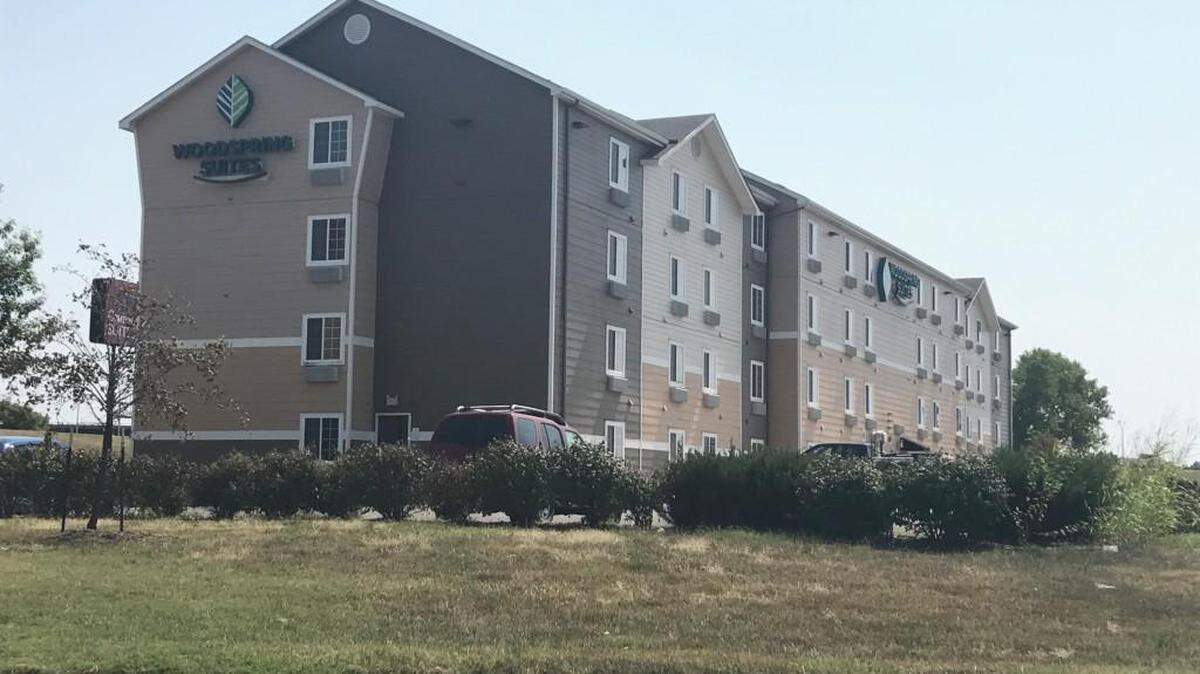 Wichita police investigated a report of a suspicious-looking device at Woodspring Suites, near Ridge and Maple on Monday morning.
