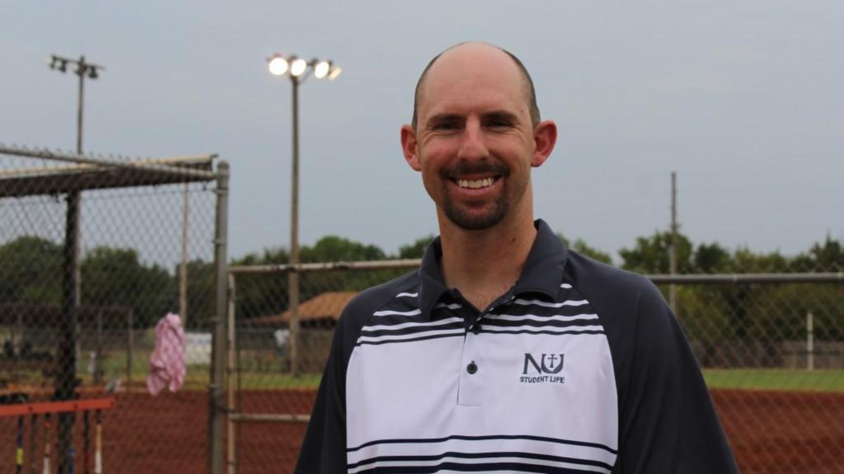 
Levi Esses, dean of students at Newman University, performed the Heimlich maneuver on the school’s provost, stopping him from choking on a piece of candy.
