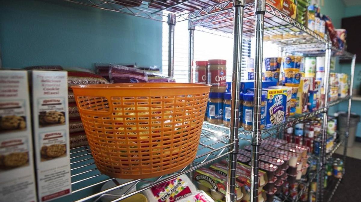 Maslow’s Closet, a pantry to help needy students and their families, was created by students at Maize High School. (May 18, 2016)