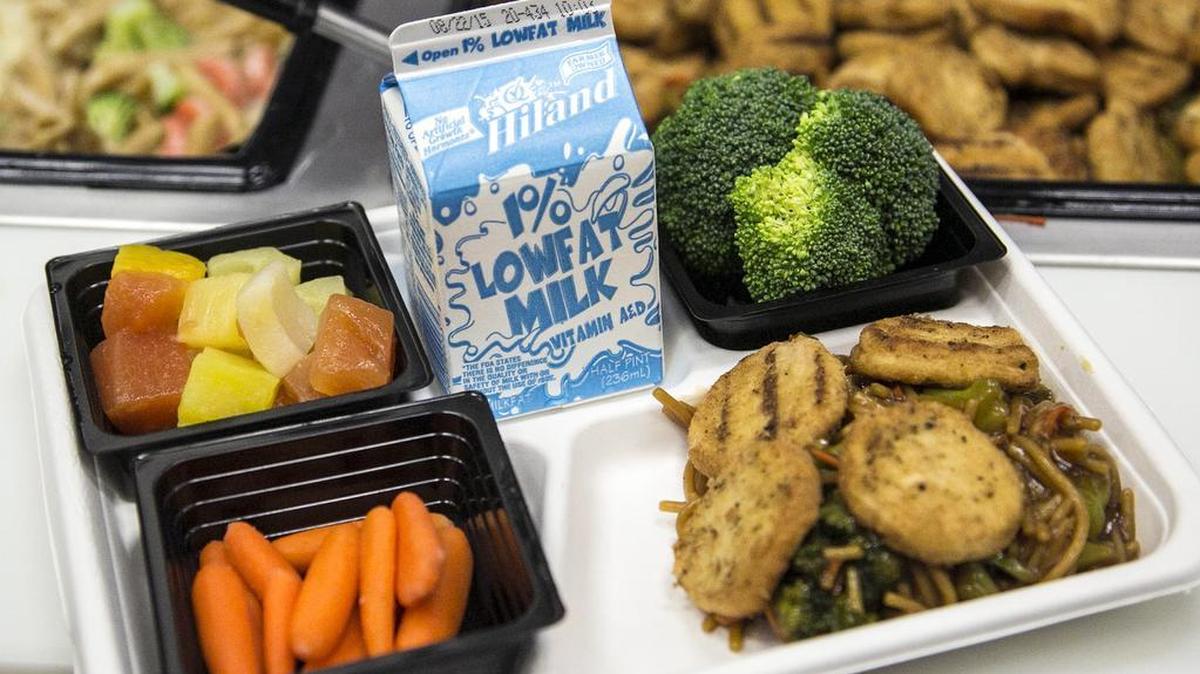 A Wichita public school lunch tray. (Aug. 17, 2015)