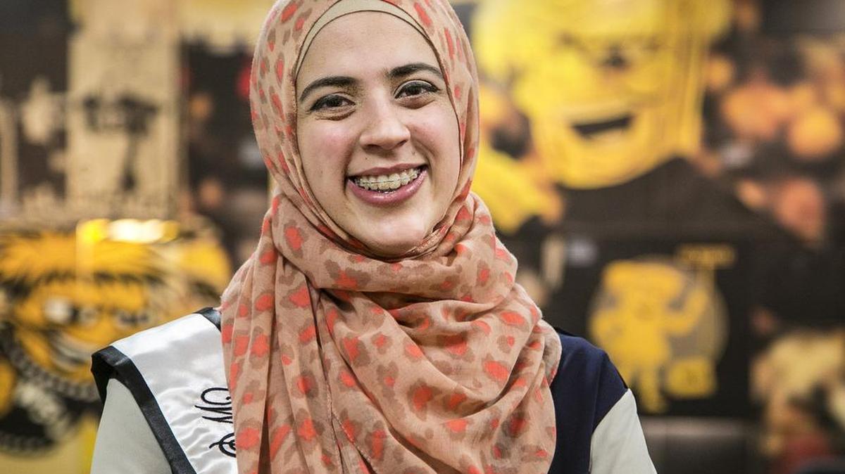 Student Madi Maha, photographed Thursday, is a finalist for homecoming queen at Wichita State University.