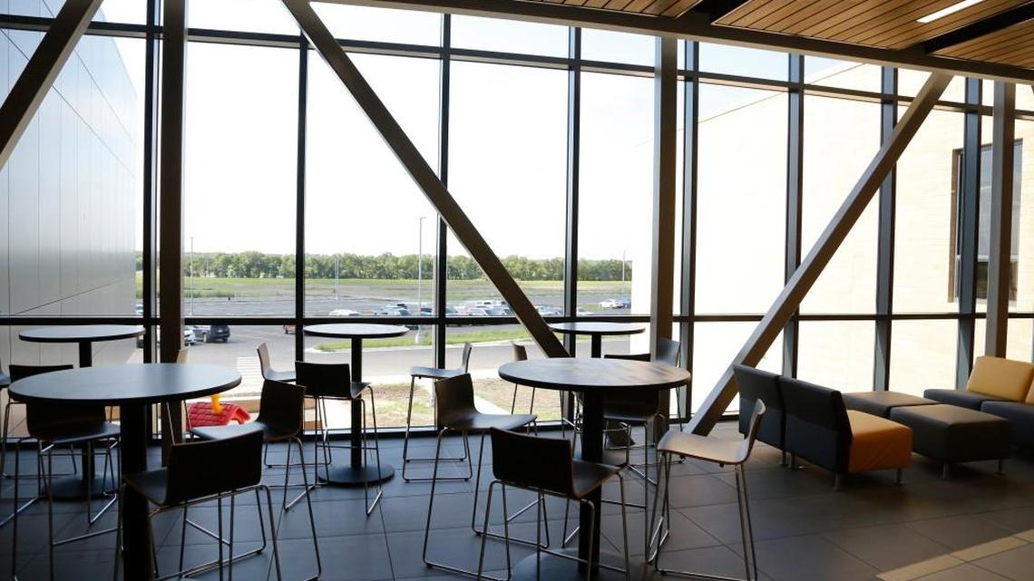 Southeast High features open areas that give the students a college feel. The $65 million project was the largest and most expensive project approved as part of the 2008 bond issue.