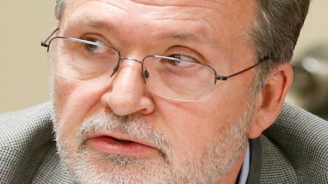 Wichita school board member Lynn Rogers attends a special meeting that started the discussion on the search for a new superintendent. (Jan. 5, 2017)