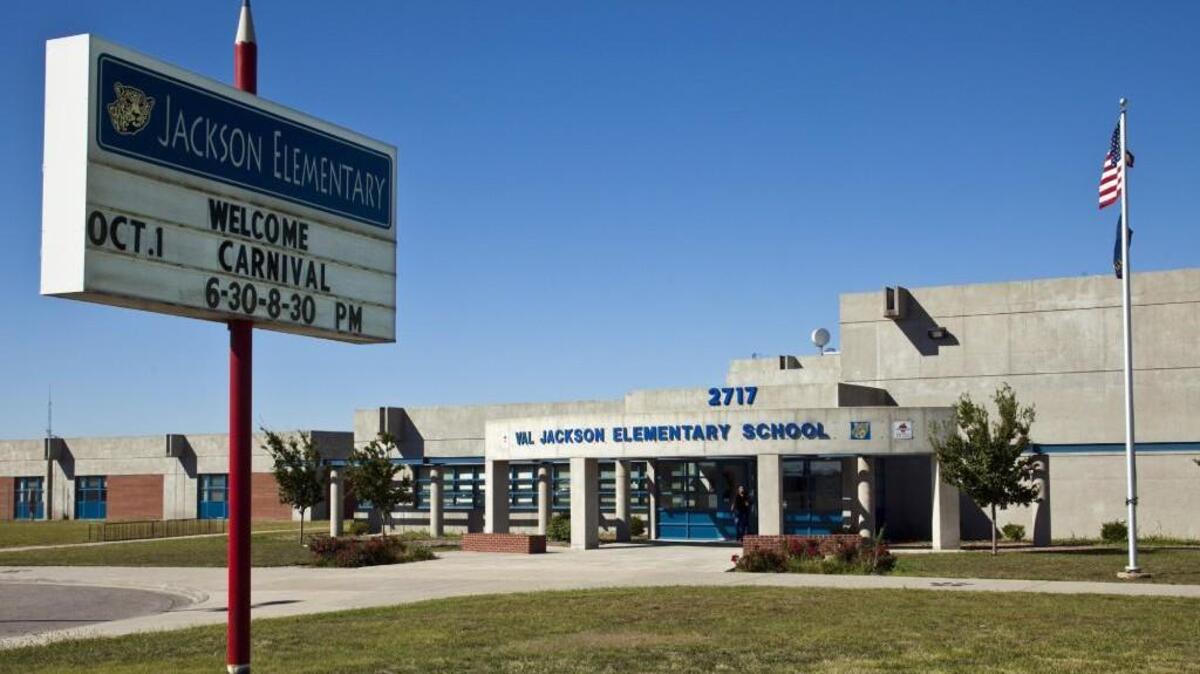 The Wichita school district wants to sell five vacant school buildings and about 17 acres of land near Jackson Elementary at 29th North and Woodlawn.
