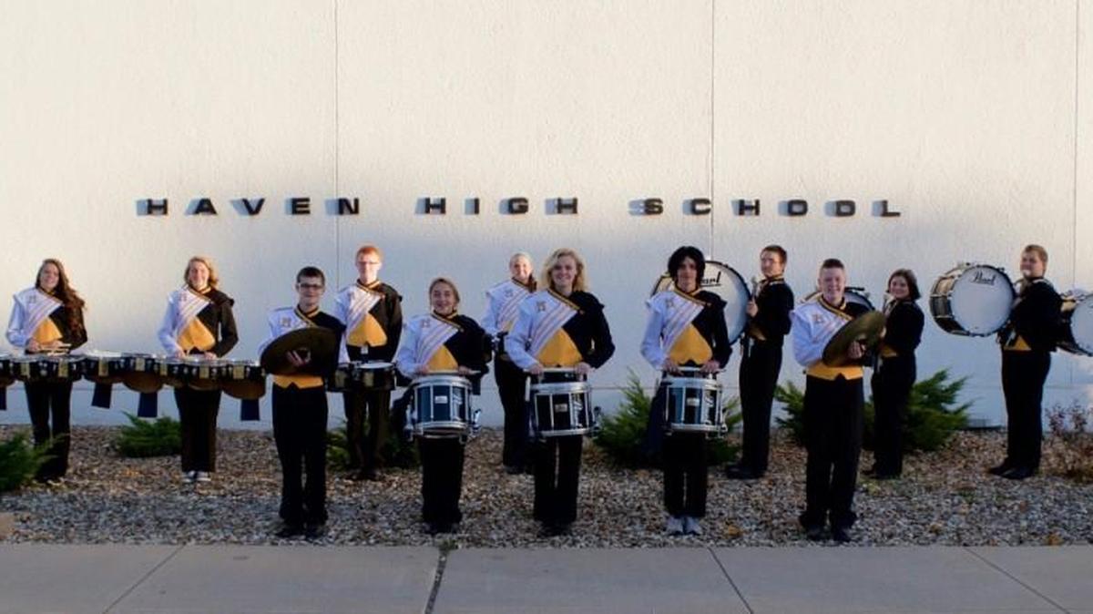 The Haven High School drum line will perform Nov. 4 at the Wichita Thunder hockey game.