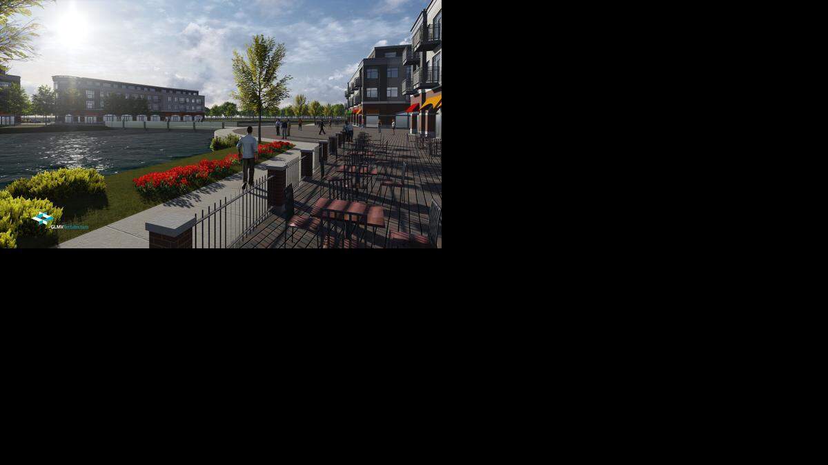 
21st Street mixed-use development at the WSU Innovation University is shown in an architect’s image.
