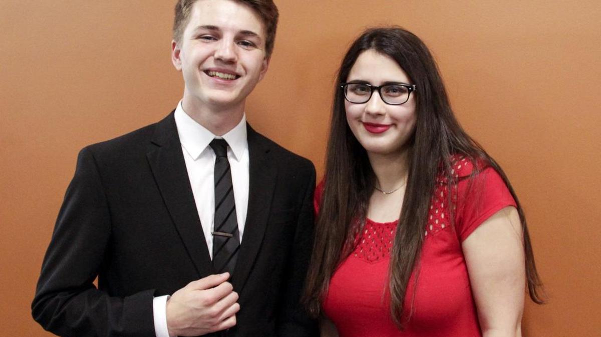 Riley Webb, left, and Zaena Helm have won Fran Jabara Scholarships in Entrepreneurism at Wichita State University.