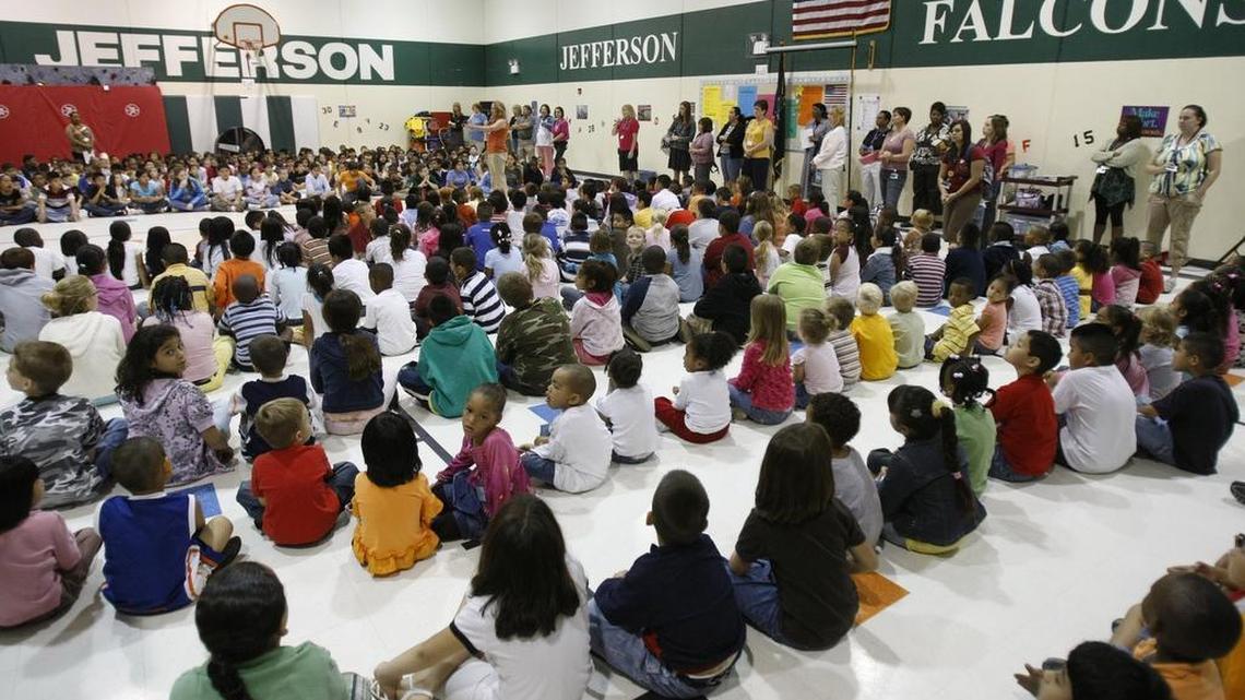 The Wichita school district's largest growth in 2015 is in its elementary schools, with an increase of 100 students to bring the total to 26,459. High schools also saw an increase, with 69 more students for a total of 12,706. Middle school enrollment dropped by 40 students.