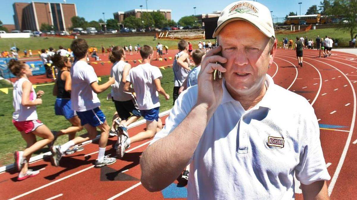 City League Athletic Director Bill Faflick at Cessna Stadium.