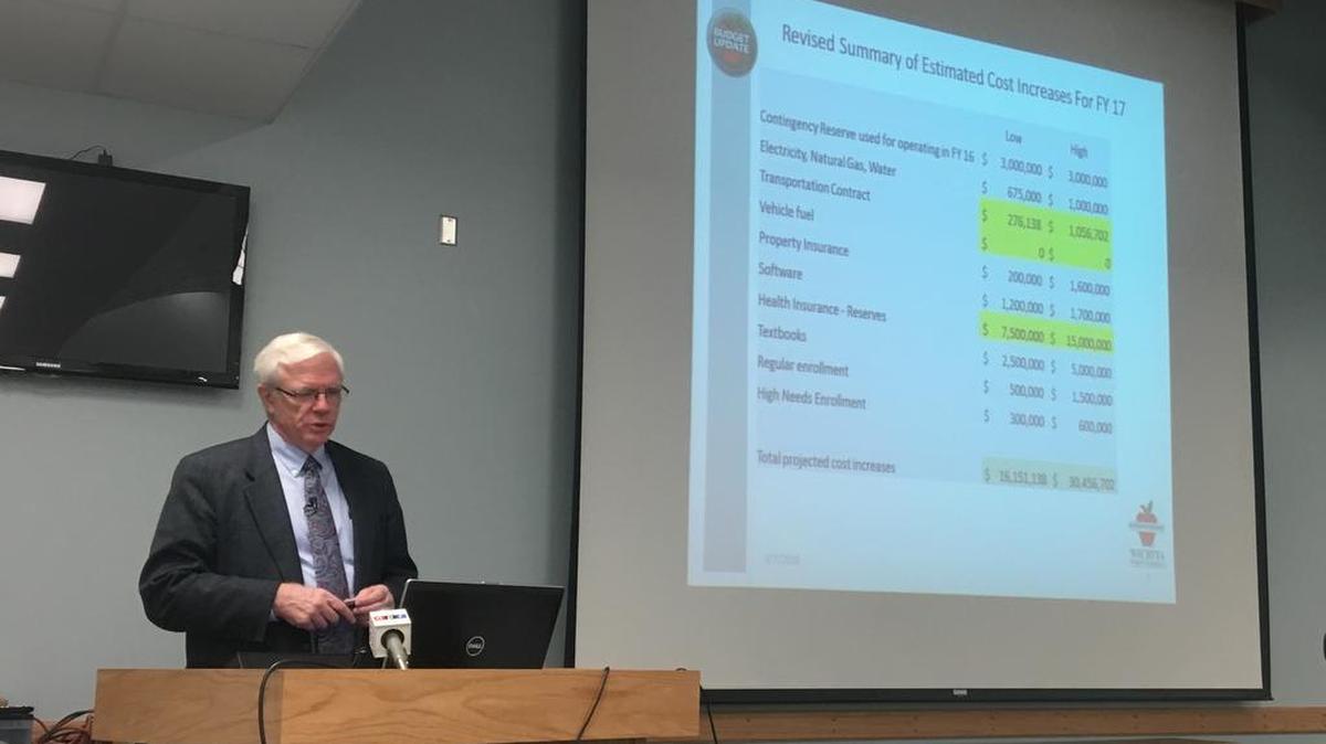 Facing cost increases of up to $30 million next school year and no additional state funding, the Wichita school district’s chief financial officer said leaders will have to consider laying off teachers or other personnel. “We have a big enough hole to fill that we’re probably going to get into staff cuts,” Jim Freeman said Tuesday.