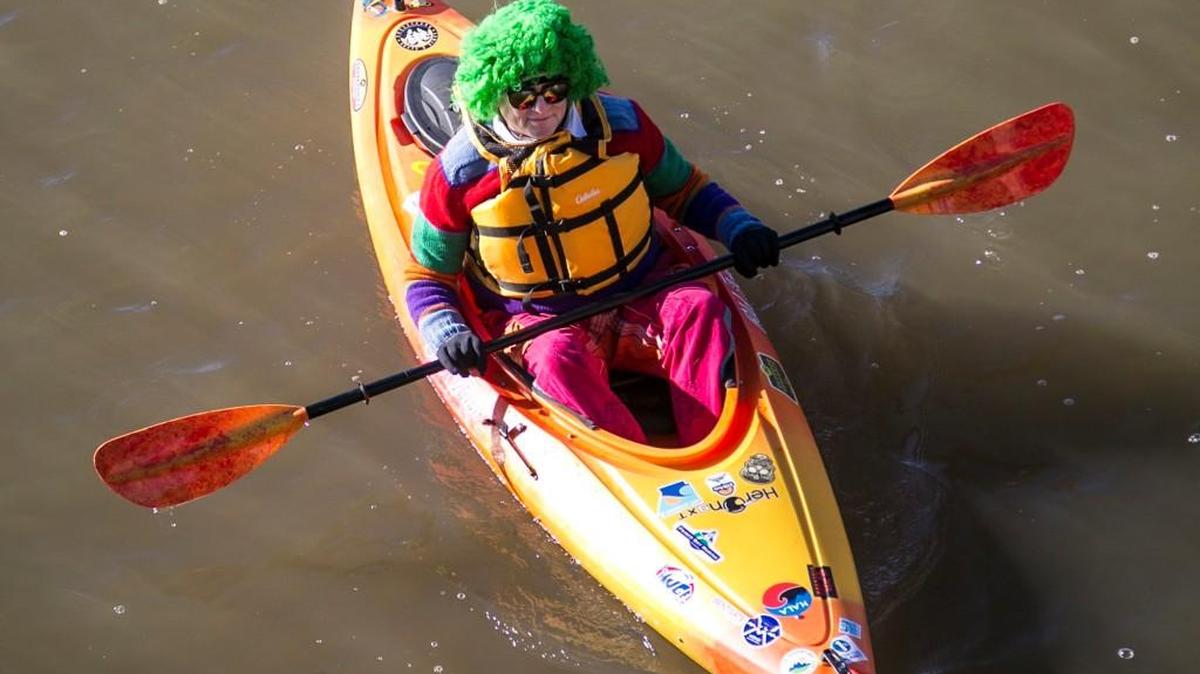 Participants for the Jan. 1 New Year’s Float down the Little Arkansas River are encouraged deck themselves, and their boats, in fun attire.