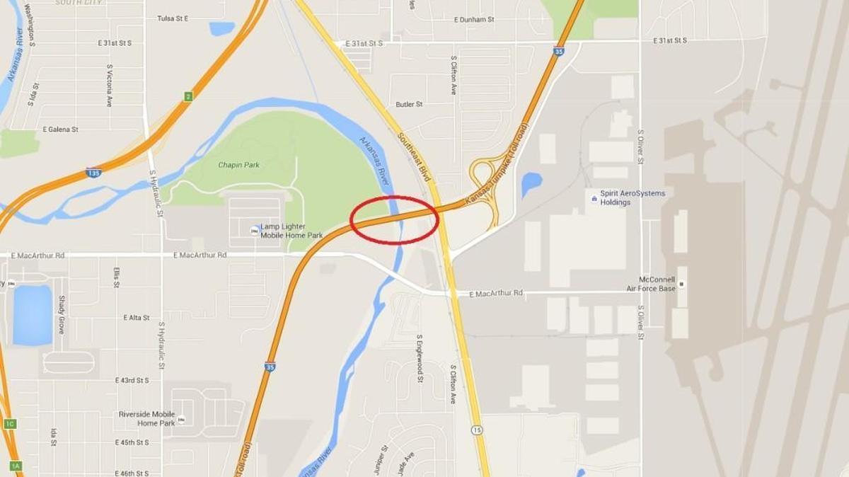 In Wichita, a project will widen and re-deck the two Arkansas River bridges at Mile Marker 44.325, the Turnpike Authority said in a news release. The location is just west of the K-15 interchange, near MacArthur.