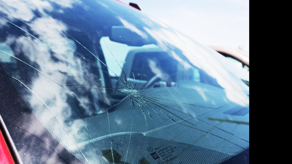 
Baseball-sized hail hit every car on the John K Fisher Inc. Buick GMC Cadillac lot on Tuesday night in El Dorado. (May 27, 2015)
