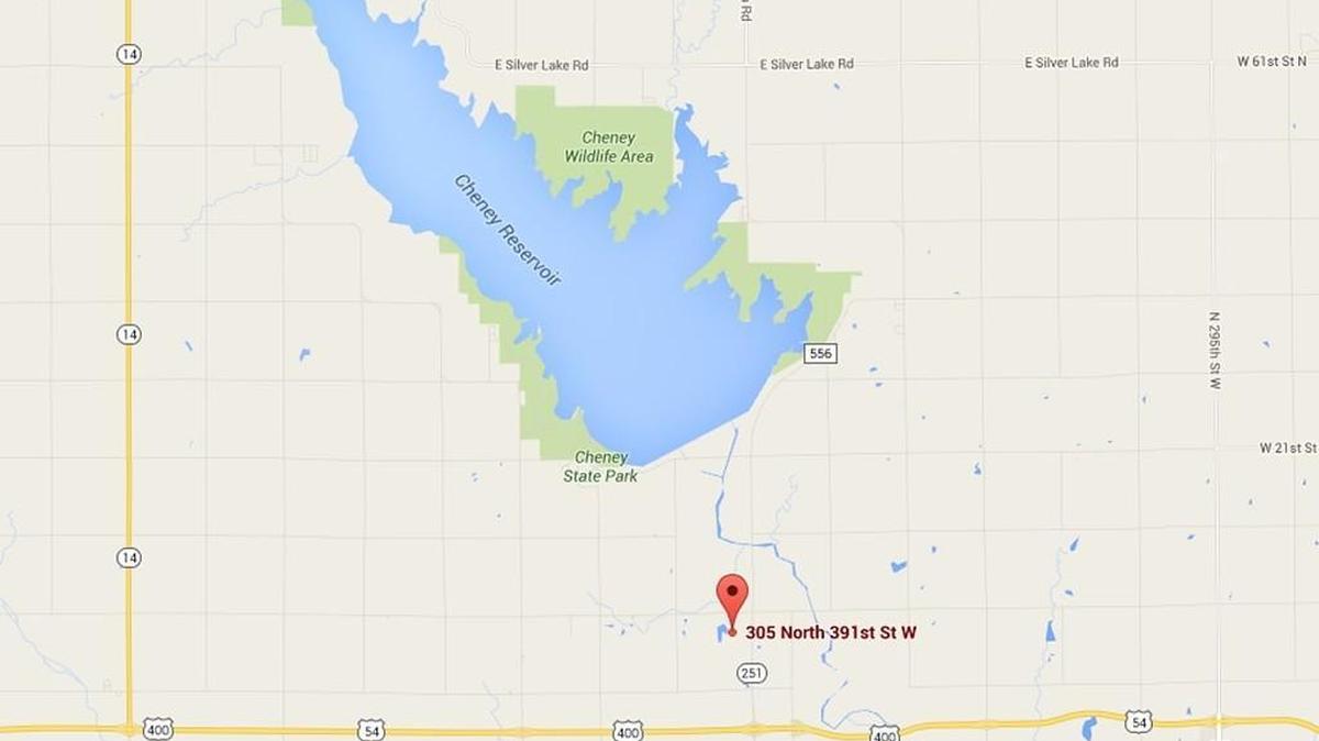 The private lake is located south of Cheney Reservoir