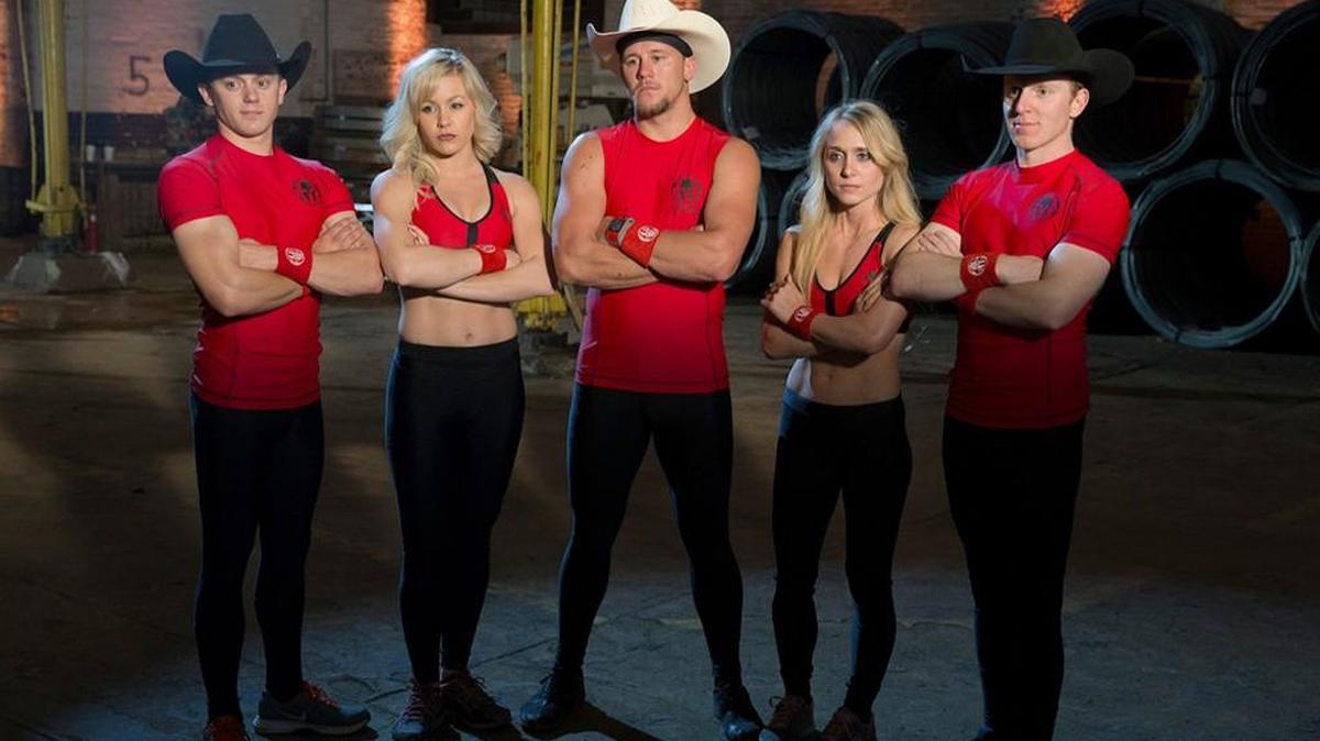 Nathan Palmer, center, will be on Season 2 of NBC’s “Spartan: Ultimate Team Challenge” with his team Saddle Up.
