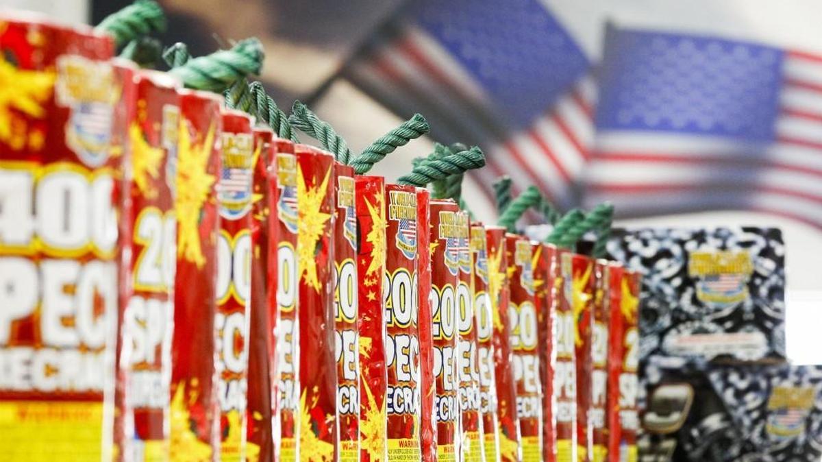 Fireworks are ready for sale Friday at the Wholesale Fireworks warehouse in Andover. (June 24, 2016)
