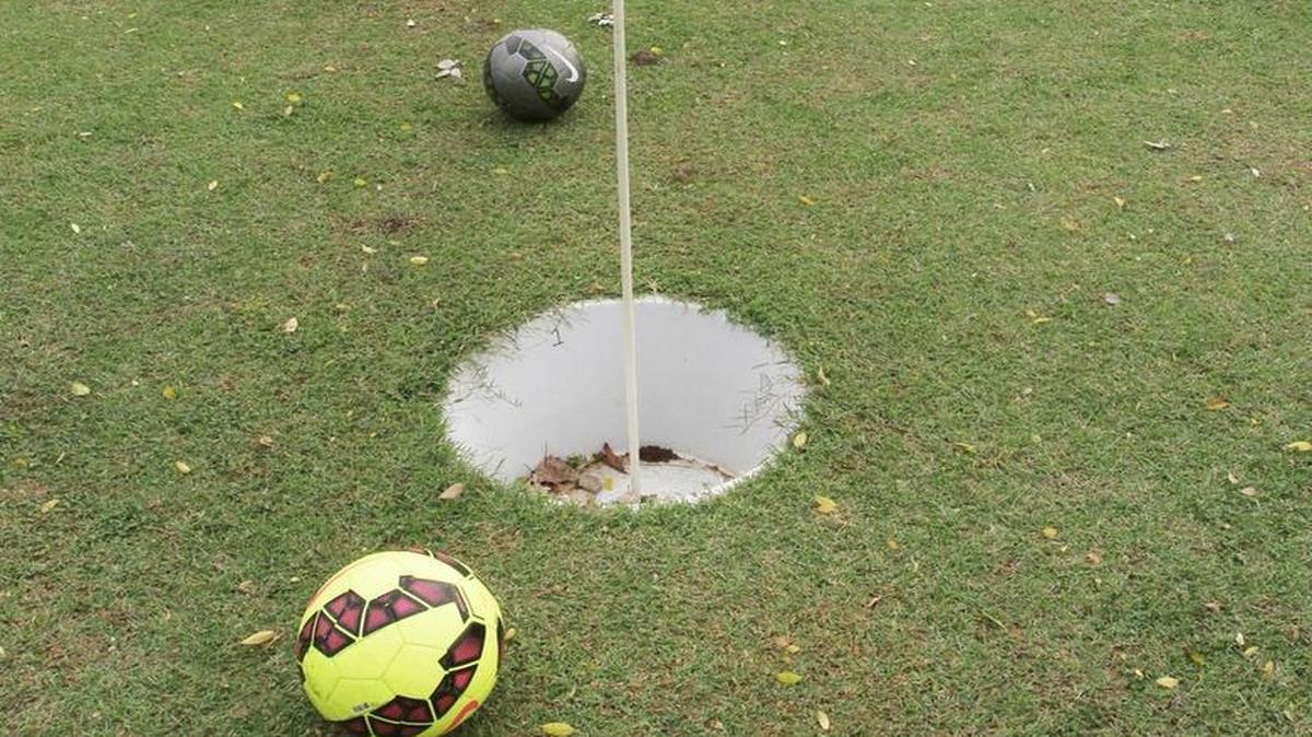 Foot golf is one of the free activities being offered to areas youths this summer. (Sept. 29, 2015)