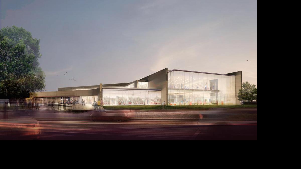 
Artist’s illustration of the proposed central Wichita Public Library that will be called Advanced Learning Center. 
