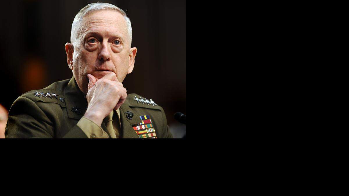 
Retired U.S. Marine Corps Gen. James N. Mattis testifies before the Senate Armed Services Committee in 2013 in Washington, D.C.
