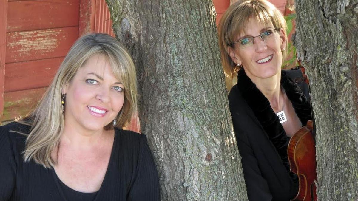 Nova Deco, a violin duet with Nancy Johnson and Dominique Corbell, will perform at 4 p.m. Aug. 13 at Pioneer Bluffs.