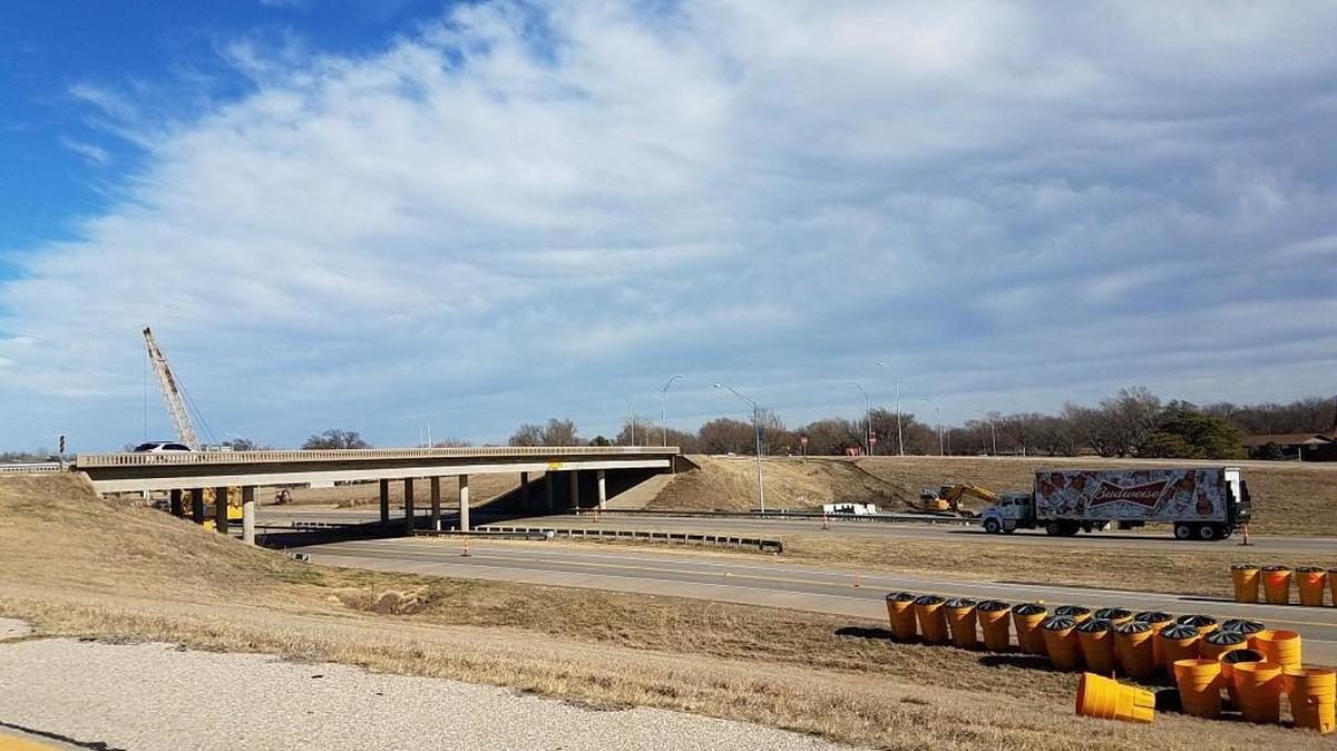 The 25th Street bridge over I-235 will be demolished beginning Friday night. Kansas Department of Transportation crews will finish before 6 a.m. Monday, according to a news release.