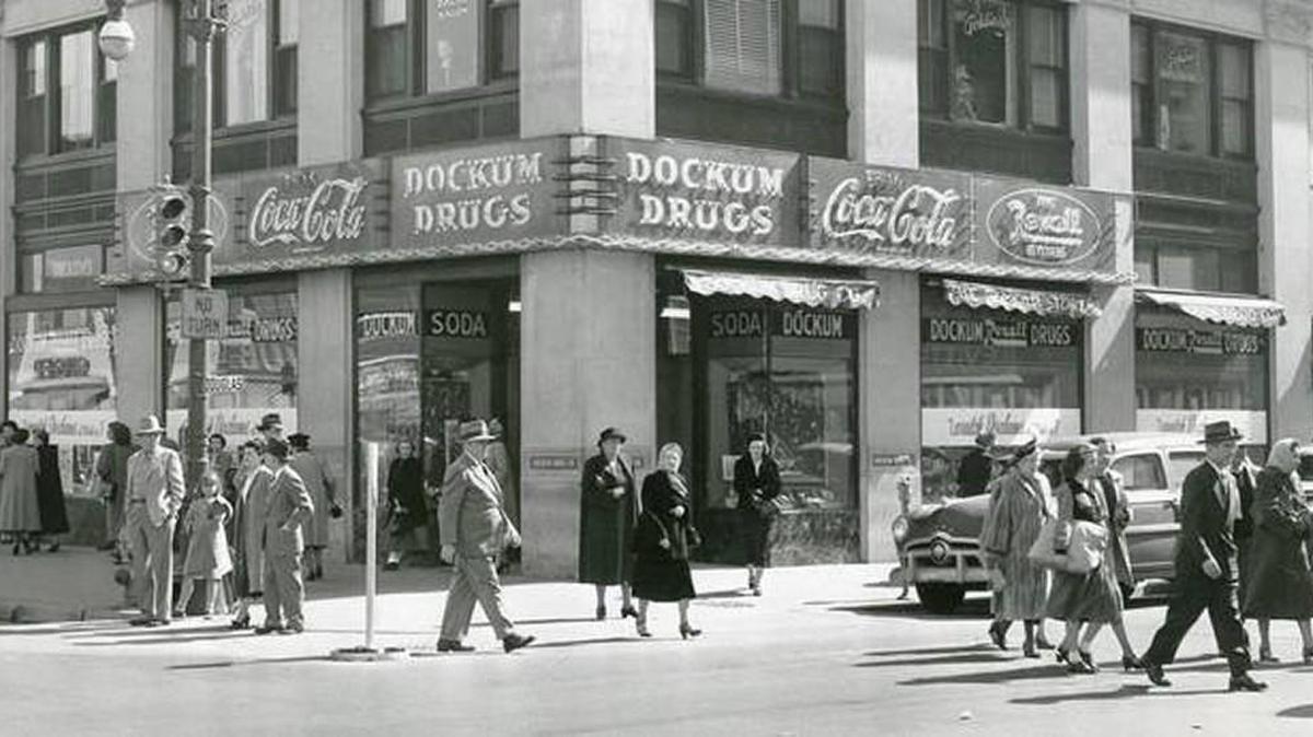 The Dockum Drugs store lunch counter was the site of a sit-in in 1958.