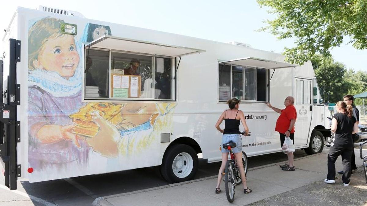 The Lord’s Diner mobile truck delivers food at Friendship Park in the Hilltop neighborhood of south Wichita. The diner is adding a third food truck to its fleet next month. It will use the Atwater Neighborhood Resource Center near 21st and Grove as its base and offer meals five days a week.