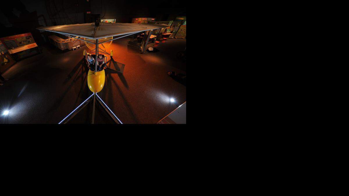 
A glider experience lets kids follow whooping cranes back to their migratory path in the Wildlife Rescue exhibit opening Saturday at Exploration Place.
