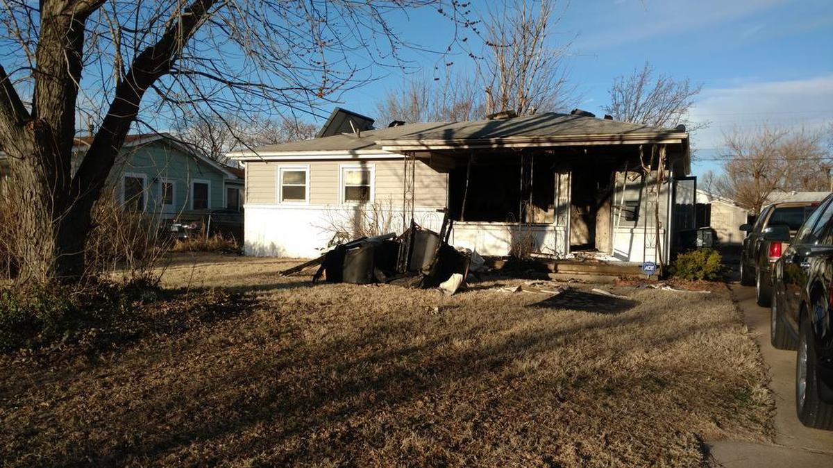 One person was sent to the hospital with smoke inhalation after flames damaged a house at 2433 S. Handley shortly after 4:15 a.m. Tuesday, a Sedgwick County emergency dispatcher said.