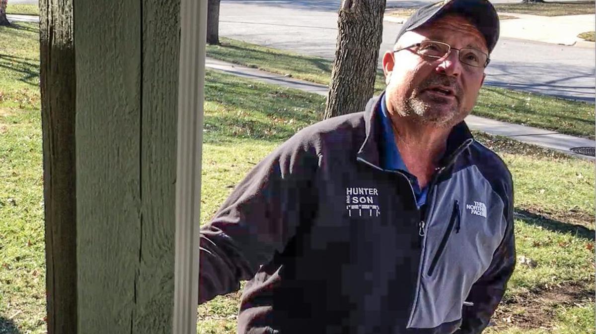 When Steve Hunter, owner of Hunter and Son Construction, first looked at this house, the damage to the foundation was so severe that the load-bearing beams on the porch were not supporting any weight. He propped up the home with metal piers tens of feet below the surface.
