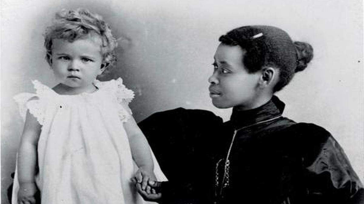
A black nursemaid helped care for the grandson of one of Wichita’s first family physicians, Andrew Fabrique, circa 1894.
