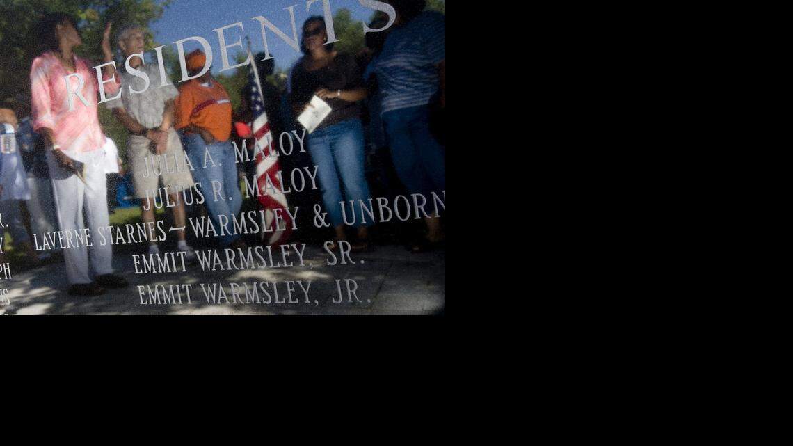 
Events to remember those killed 50 years ago when a KC-135 tanker crashed in Wichita were held Friday, Jan. 16, 2015. 
