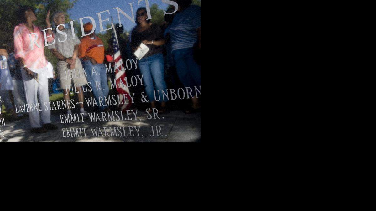 
Events to remember those killed 50 years ago when a KC-135 tanker crashed in Wichita were held Friday, Jan. 16, 2015. 
