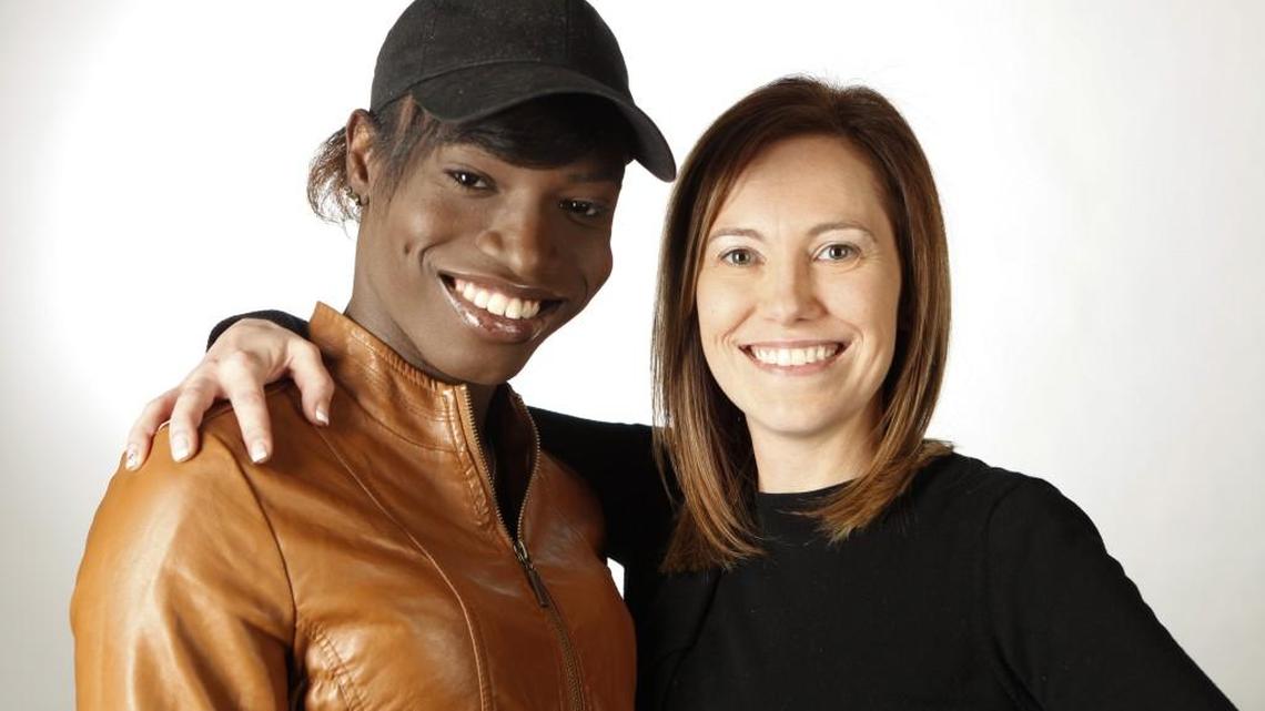 Ashley Thorne, advocacy director of CASA of Sedgwick County, at right, was Mercedes Anderson's CASA (Court Appointed Special Advocate) starting when she was 15 years old. Anderson has aged out of the system but the two keep in touch.