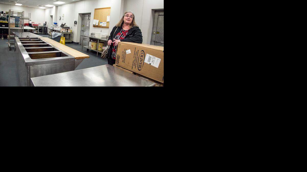
Sherri Flippo, director of Senior Services Inc., talks Monday about using Premier Catering in southwest Wichita as the new temporary location for Meals on Wheels after a fire damaged the Senior Services kitchen Nov. 22. (Dec. 8, 2014)
