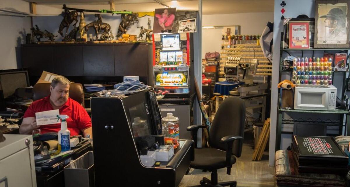 “My philosophy is that if you have a clean desk you’ve got nothing to do,” said Bill Corteville, owner of Lucky’s Smoke Spot. “I could have this desk cleaned off and it would be spotless, and in a day it would be like this again. That’s the way it goes around here.”