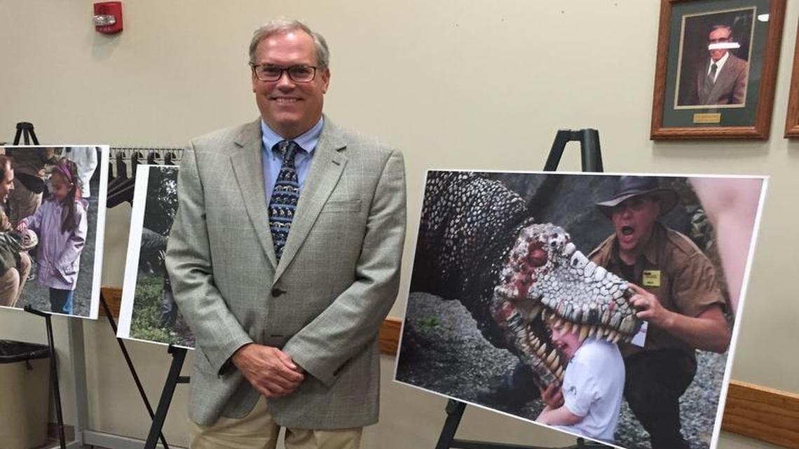 
Guy Gsell wants to bring a dinosaur-themed attraction to Derby.
