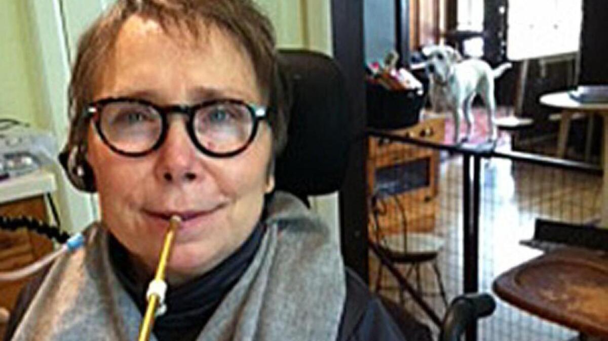 After Jeanne Gordon was hit by a car in 2006 and severely injured, she learned to paint by holding a brush in her mouth. Mrs. Gordon died Thursday. She was 60 years old.