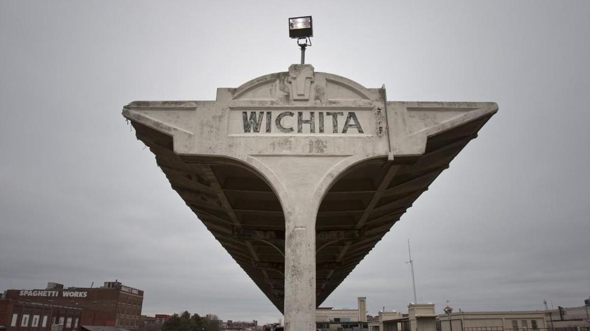 The old Amtrak platform at Union Station in downtown Wichita.