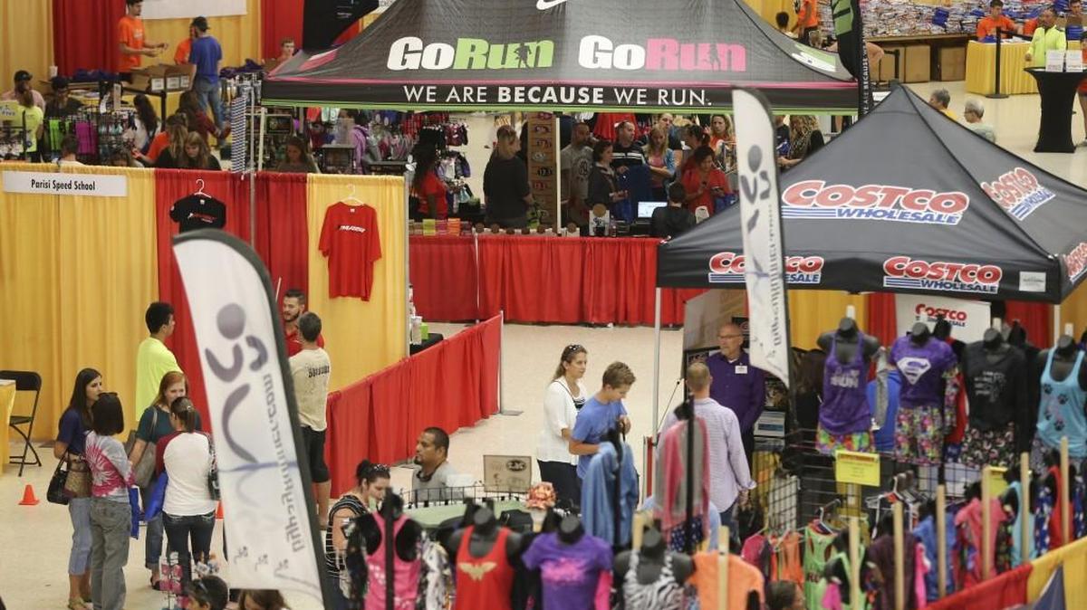 
People attend the Fit for Life Expo at Century II on Saturday. The Expo is part of the Prairie Fire Marathon that takes place Sunday. (Oct. 10, 2015)

