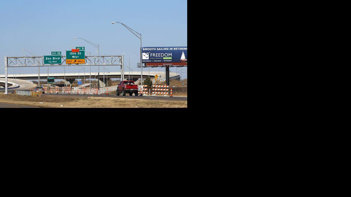 
Twenty years after planning began and two years after the work started, two flyover bridges over the Big Ditch on I-235 will open Friday. (Nov. 19, 2014)
