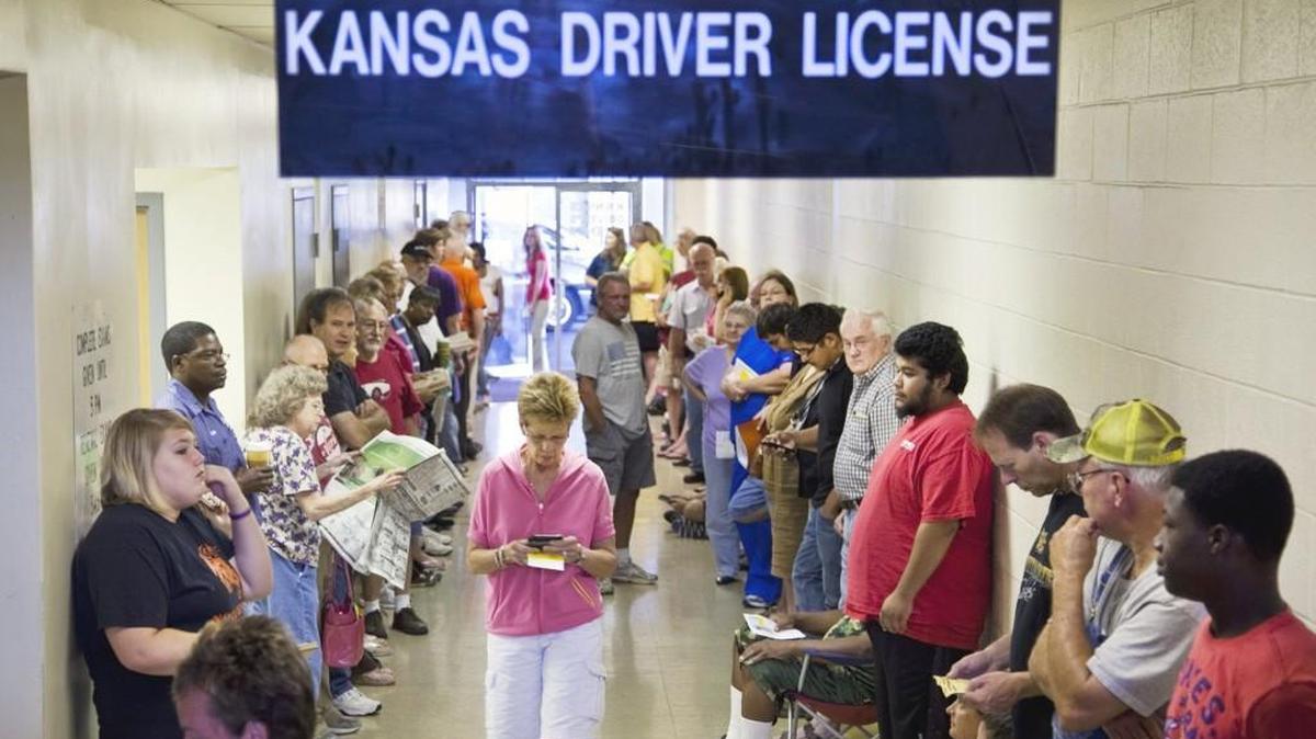 The driver’s license office at Twin Lakes in Wichita.