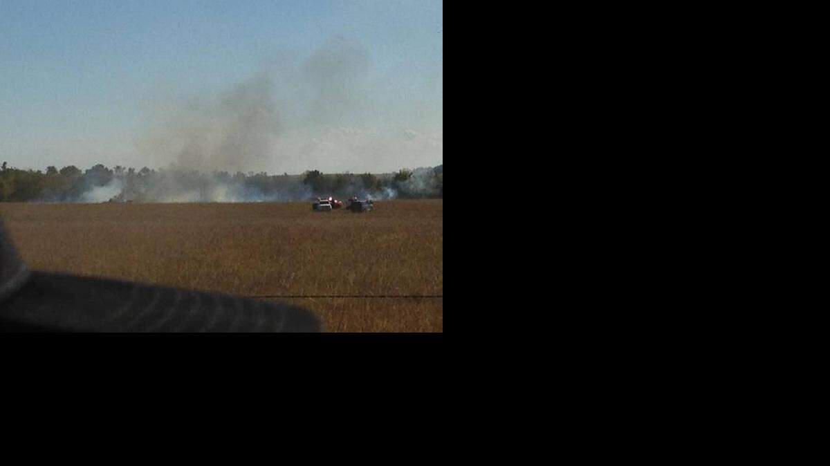 
An F-16 fighter jet crashed Monday in Elk County after a midair collision with another fighter jet. (Oct. 20, 2014)
