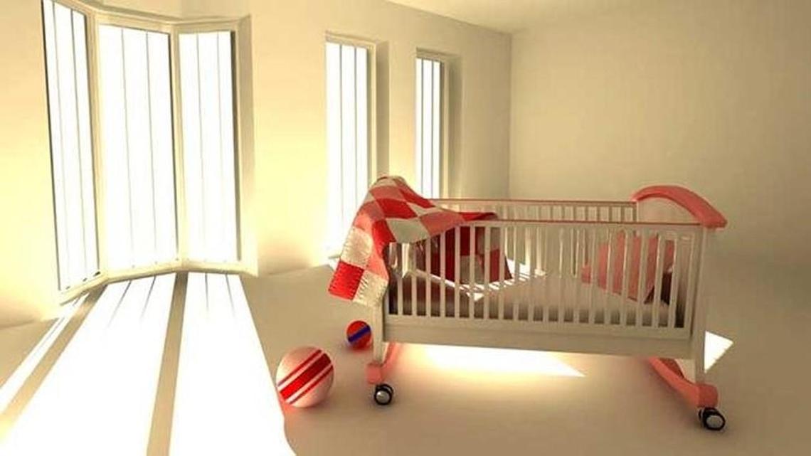 Experts say that when babies are put to bed they should have nothing in their cribs.