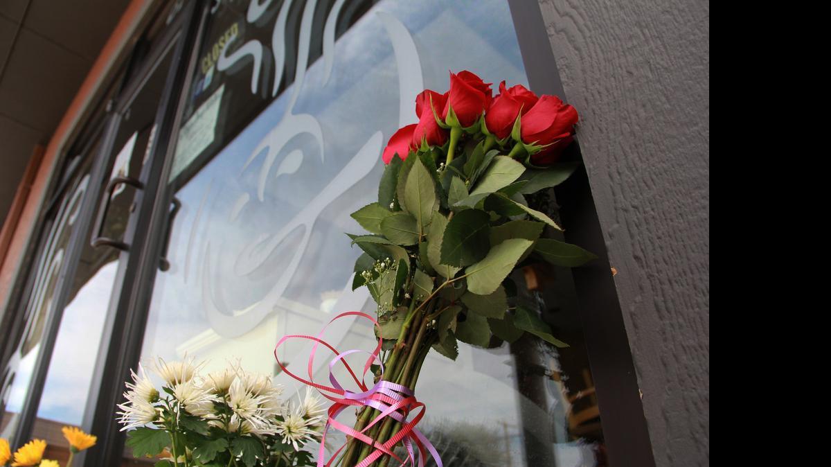 
Flowers outside Tanya’s Soup Kitchen on Friday morning. (June 5, 2015)
