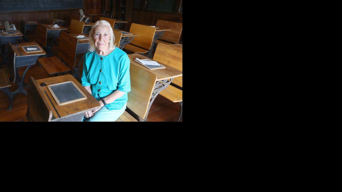 
Janice Luther has been a longtime volunteer at the McCormick School Museum. She served as its first and only president of the museum board until this year and is now stepping down. (Oct. 16, 2014)
