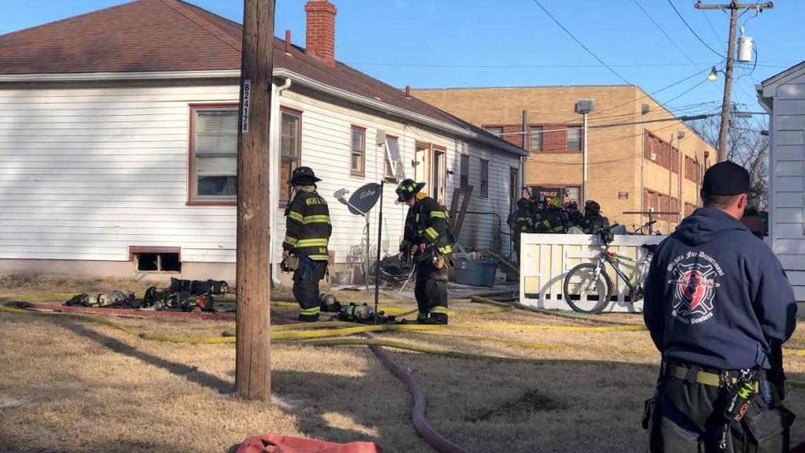 The Wichita Fire Department responded to the fire in the 4800 block of E. Gilbert, near Lincoln and Oliver, at about 9 a.m. on Sunday.